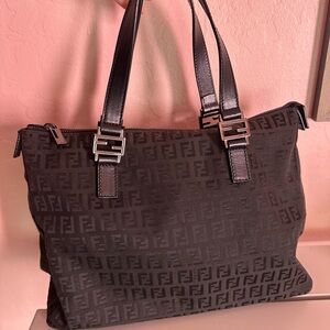Fendi Dark Brown Monogram Tote